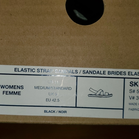 Lands end black sandals size 12.5 - Picture 5 of 10